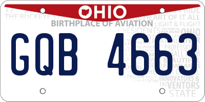 OH license plate GQB4663