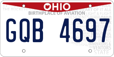 OH license plate GQB4697