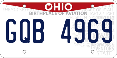OH license plate GQB4969