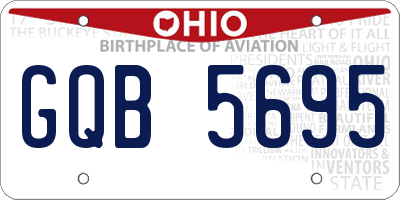 OH license plate GQB5695