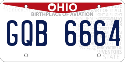 OH license plate GQB6664