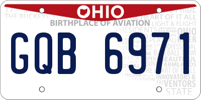 OH license plate GQB6971