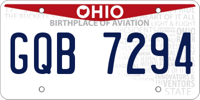 OH license plate GQB7294