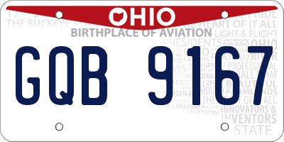OH license plate GQB9167