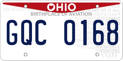 OH license plate GQC0168