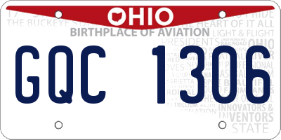 OH license plate GQC1306