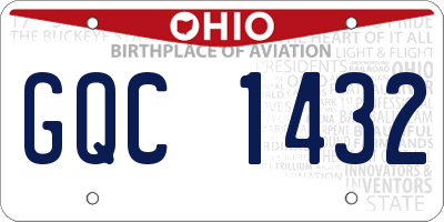 OH license plate GQC1432