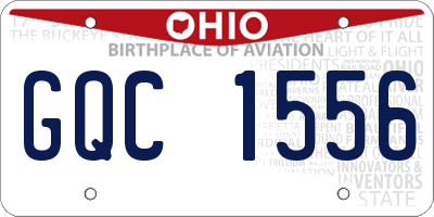 OH license plate GQC1556