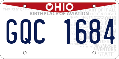 OH license plate GQC1684