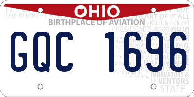 OH license plate GQC1696