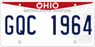 OH license plate GQC1964