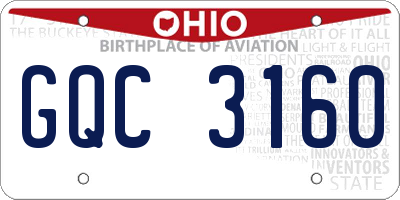 OH license plate GQC3160