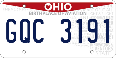 OH license plate GQC3191