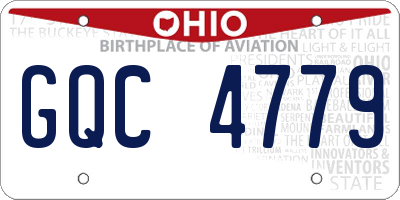 OH license plate GQC4779