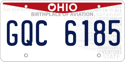 OH license plate GQC6185