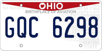 OH license plate GQC6298