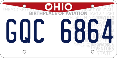 OH license plate GQC6864