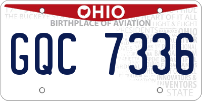 OH license plate GQC7336