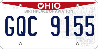 OH license plate GQC9155