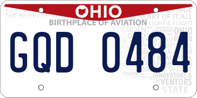 OH license plate GQD0484