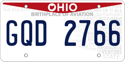 OH license plate GQD2766