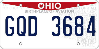 OH license plate GQD3684