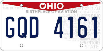 OH license plate GQD4161