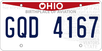 OH license plate GQD4167
