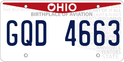 OH license plate GQD4663