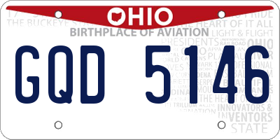 OH license plate GQD5146