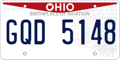 OH license plate GQD5148