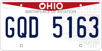 OH license plate GQD5163
