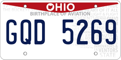 OH license plate GQD5269