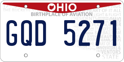 OH license plate GQD5271
