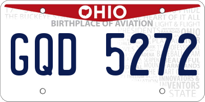 OH license plate GQD5272