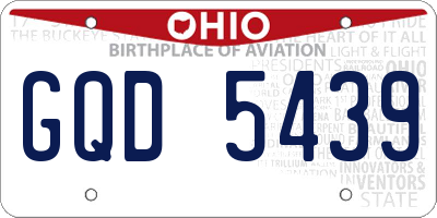 OH license plate GQD5439