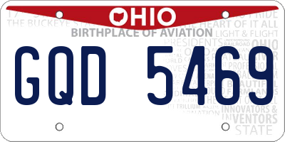 OH license plate GQD5469