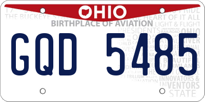 OH license plate GQD5485