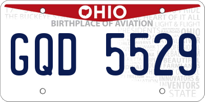 OH license plate GQD5529