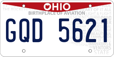 OH license plate GQD5621