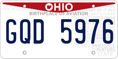 OH license plate GQD5976