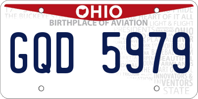 OH license plate GQD5979