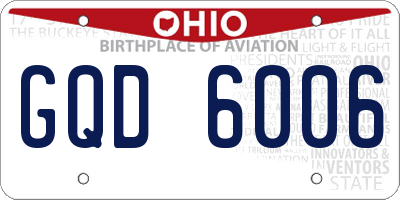 OH license plate GQD6006