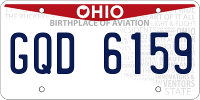 OH license plate GQD6159