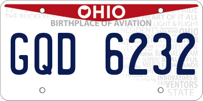 OH license plate GQD6232