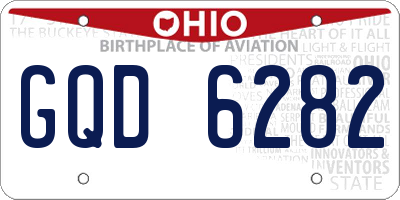 OH license plate GQD6282