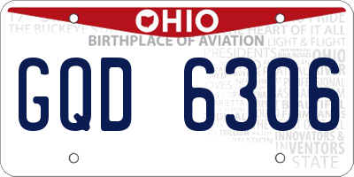 OH license plate GQD6306