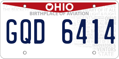 OH license plate GQD6414