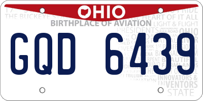 OH license plate GQD6439