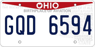 OH license plate GQD6594